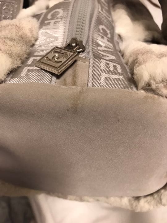 Chanel Sport Rabbit Fur Bowling Bag