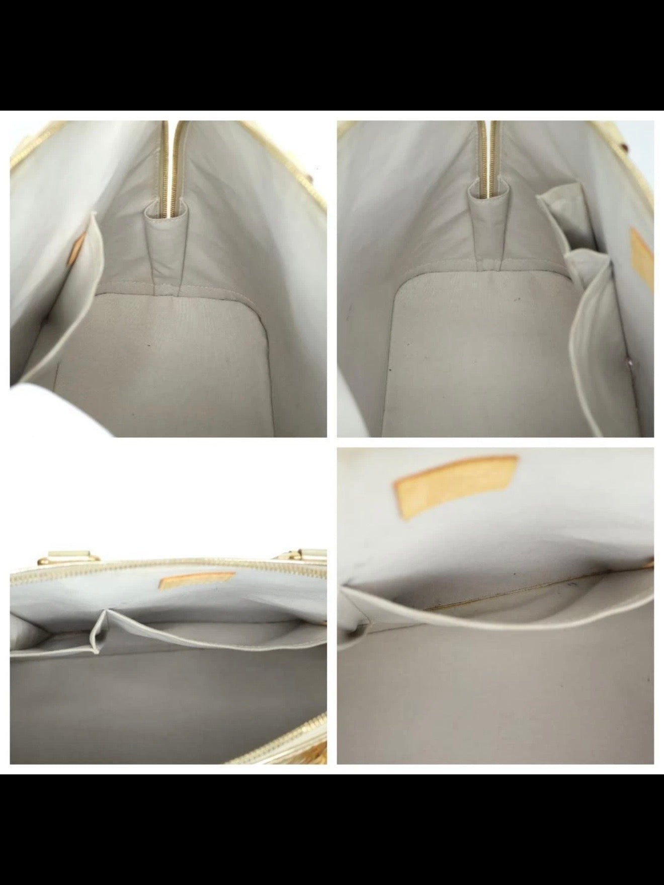 Louis Vuitton Alma Handbag Monogram Miroir PVC Gold
