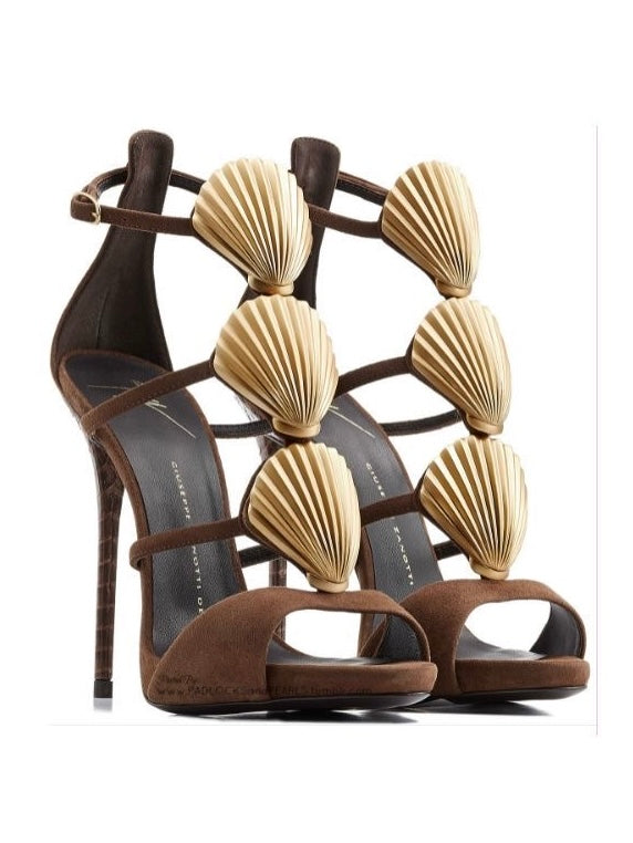 Giuseppe Zanotti Seashell Heels Black  - 38