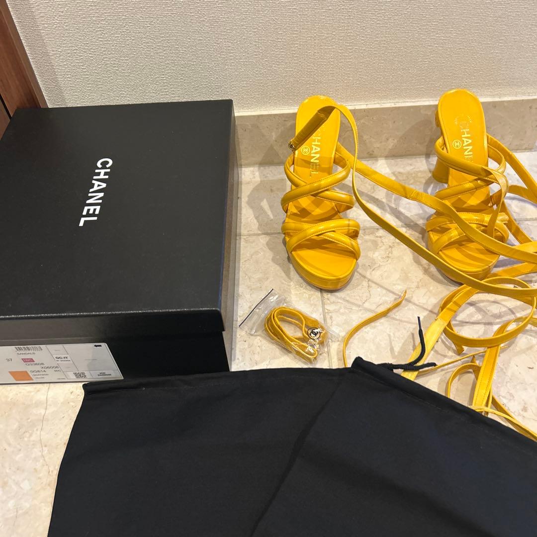 Chanel Colosseum Lace Up Heels Brand New  - 37/37.5