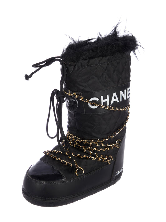 Chanel Apres Ski Moon Boots - 38/40