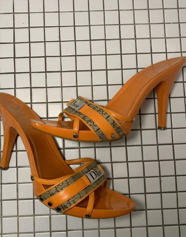 Dior Monogram Heels - 38/38.5