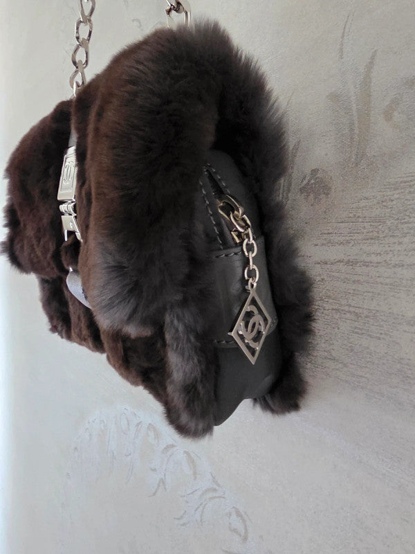 Chanel Fur Chain Bag