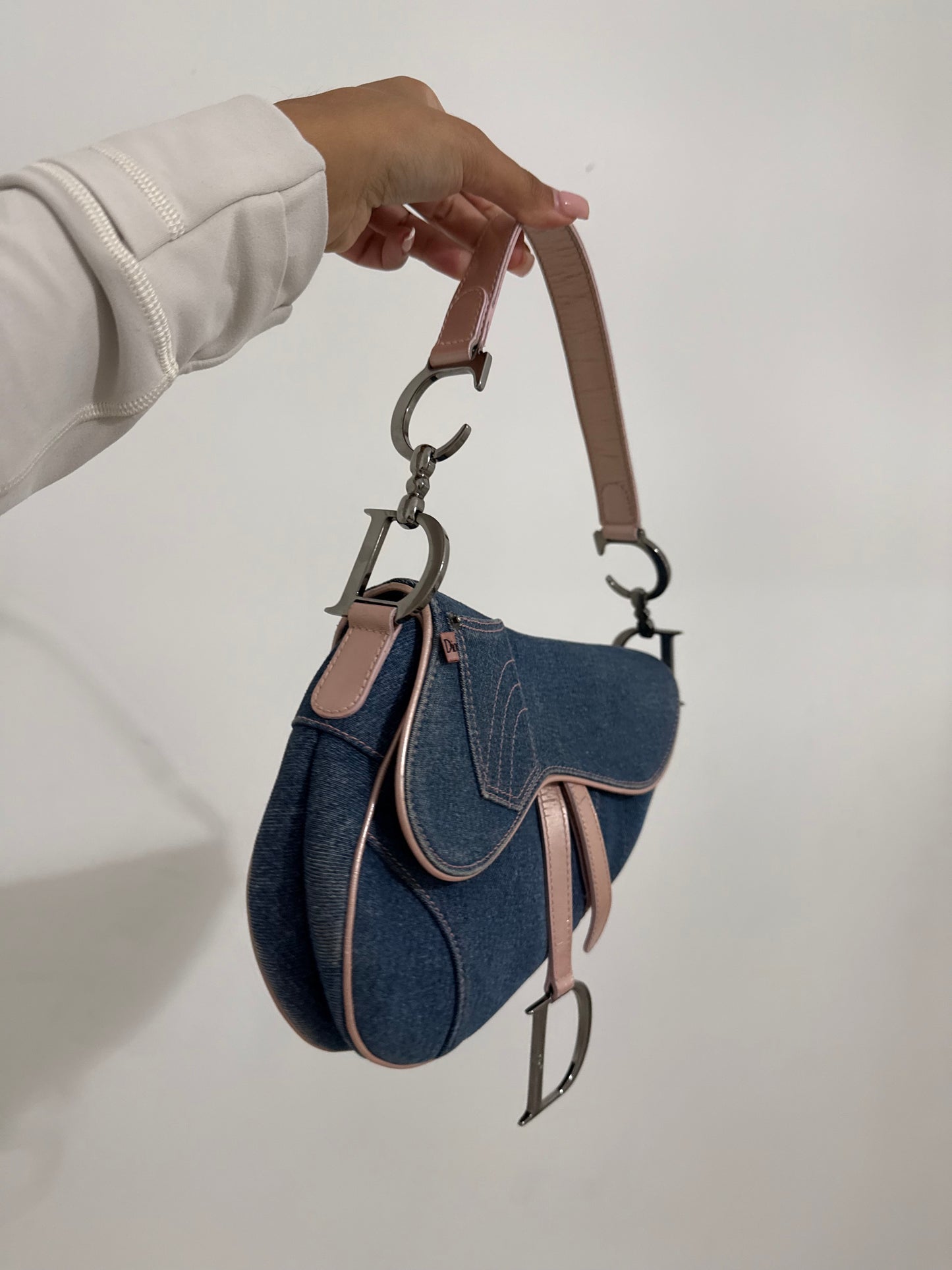 Dior Denim Saddle Bag