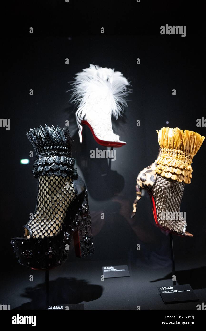 Christian Louboutin So Baker Raffia Boots Brand New - 37