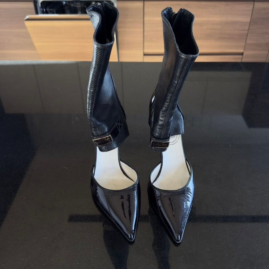 Dior Cut Out Ankle Boots - 39