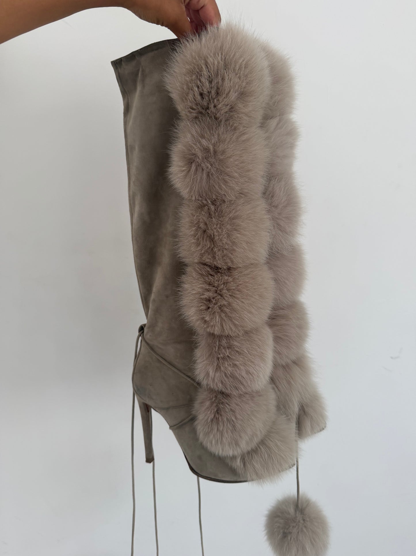 Jimmy Choo Fur Boots - 38/39