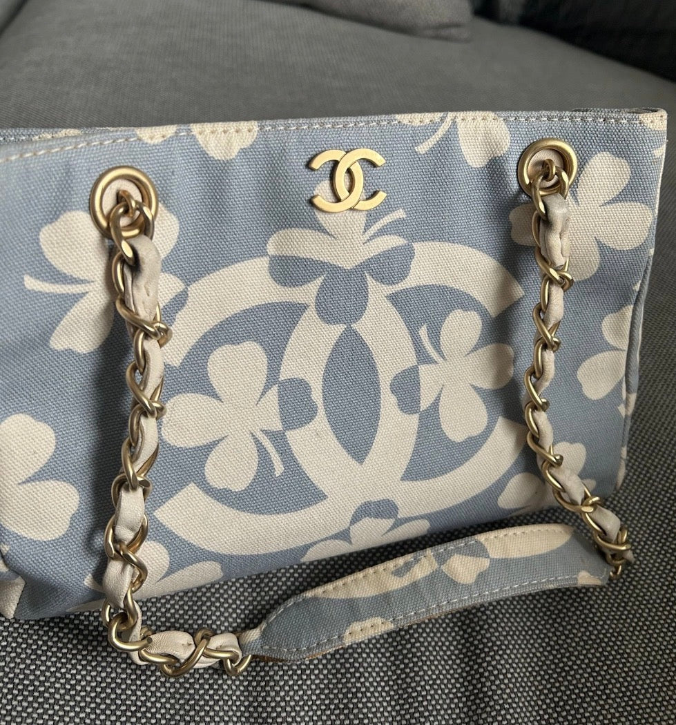 Chanel 2004 Clover Print Tote Bag