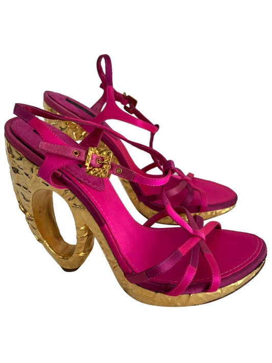Louis Vuitton S/S 2007 Gold Wedge Heel - 37.5