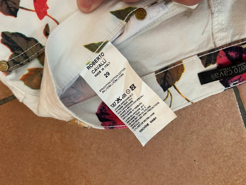 Cavalli Floral Tiger Jeans Brand New  - S