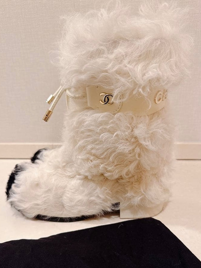 Chanel Shearling Boots - 37