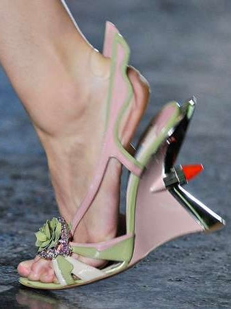 Prada Flame Wedges - 39
