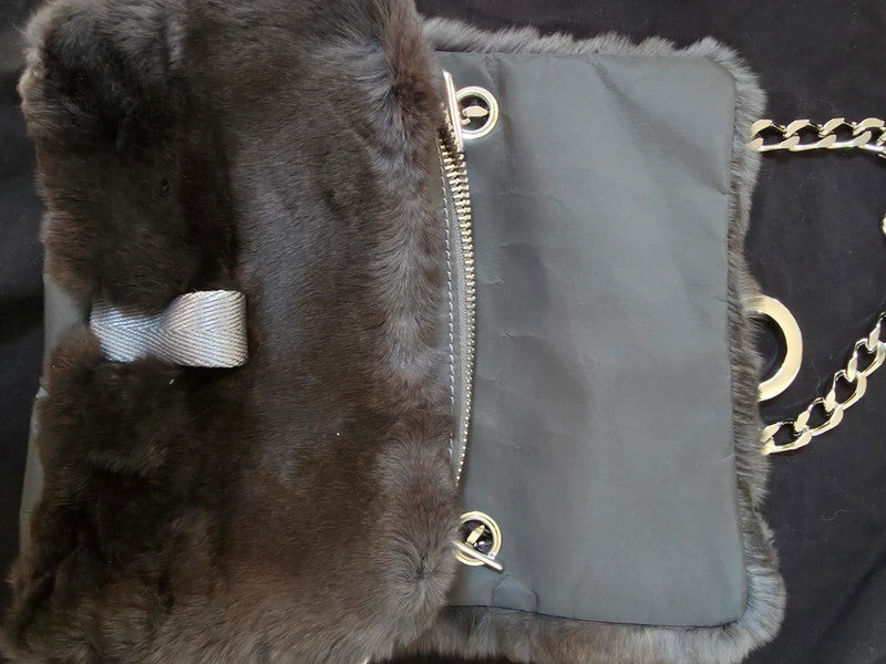 Chanel Fur Chain Bag