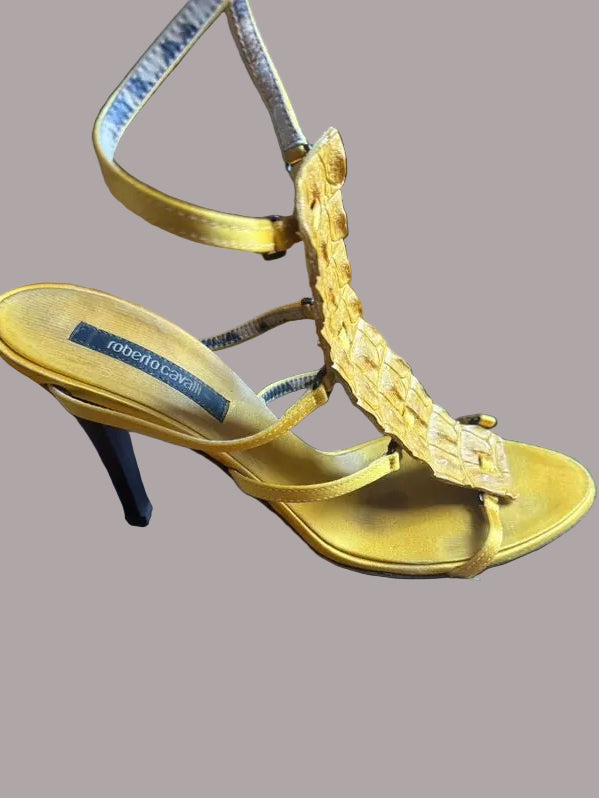 Roberto Cavalli Crocodile Heels - 39
