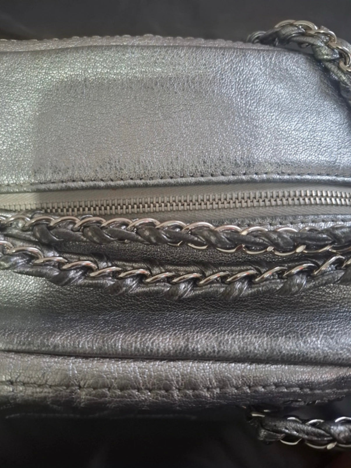 Chanel Bowling Bag Silver