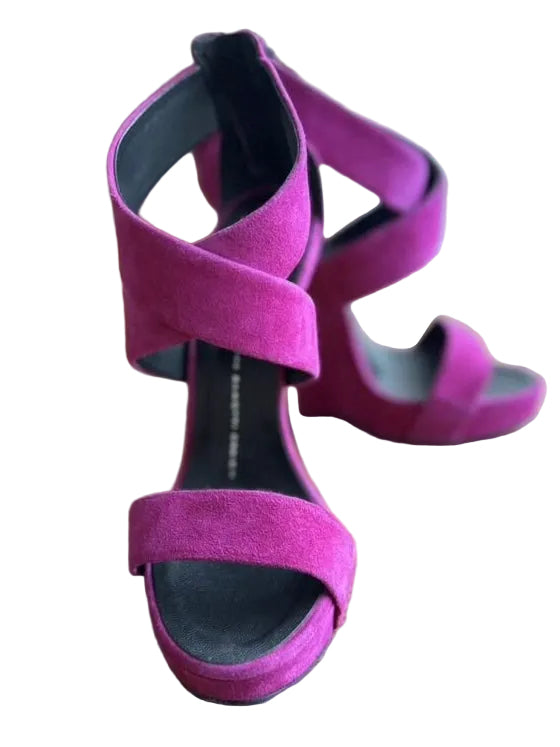 Giuseppe Zanotti Suede Wedge Heels - 37/37.5