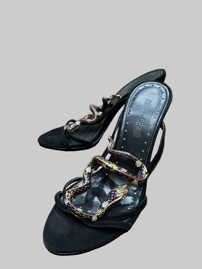 Roberto Cavalli Snake Heels - 38