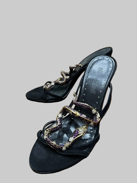 Roberto Cavalli Snake Heels - 38