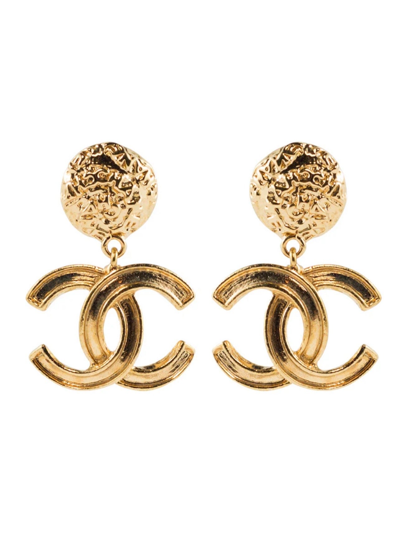 Chanel Vintage 1995 CC Earrings