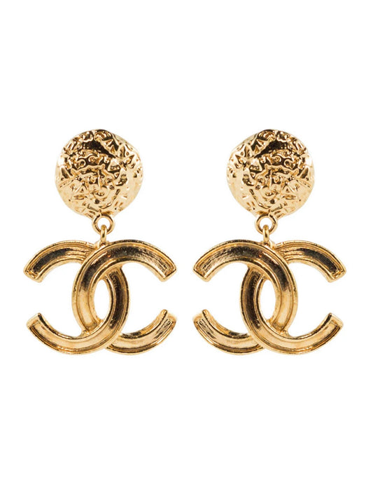 Chanel Vintage 1995 CC Earrings