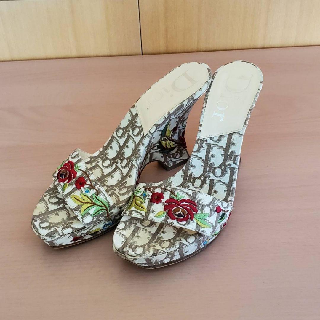 Dior Floral Wedges - 36.5