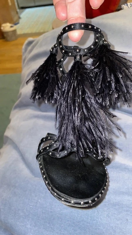 Dior by Galliano Diamanté Feather Heel - 38