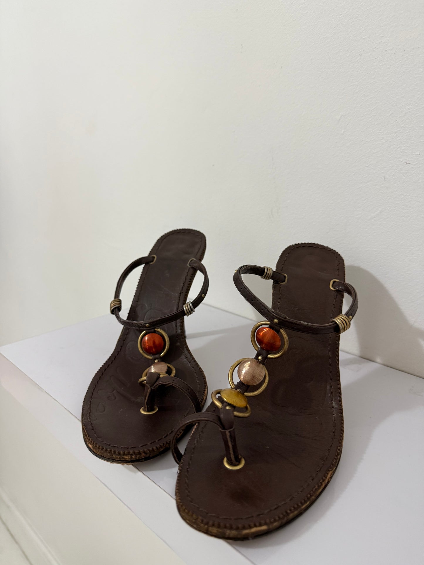 Ted Baker Jewelled Toe Ring Heel - 39.5