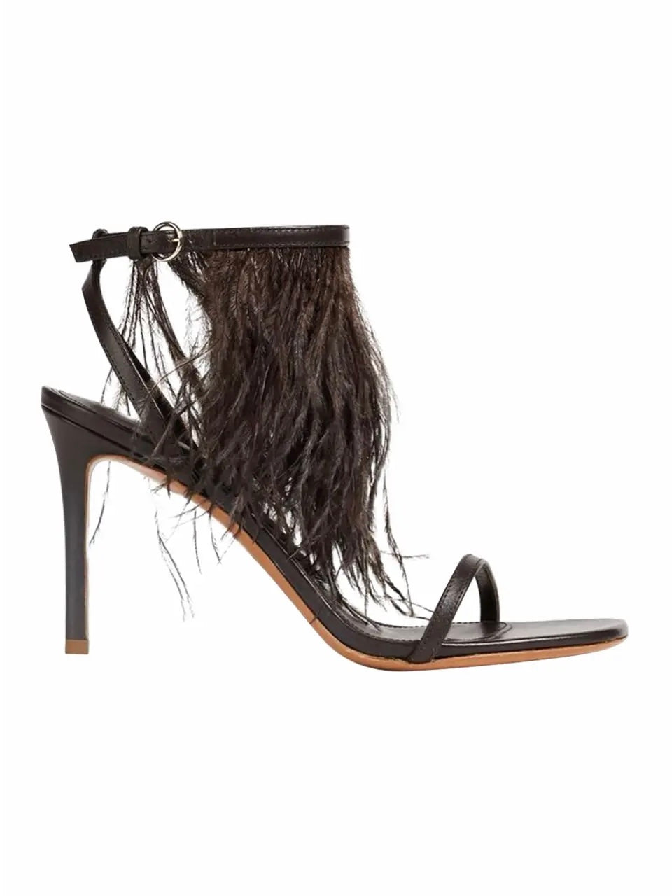 Emilio Pucci Ostrich Feather Heels Brand New - 38/38.5