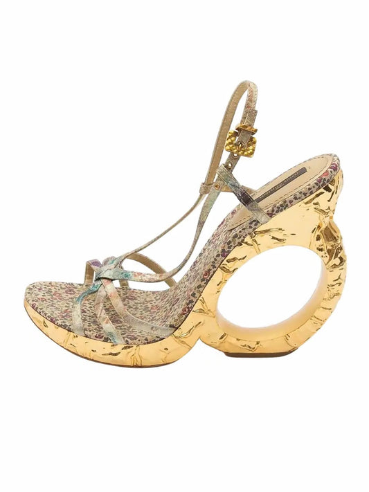 Louis Vuitton Abstract Wedge Heels Brand New - 39.5