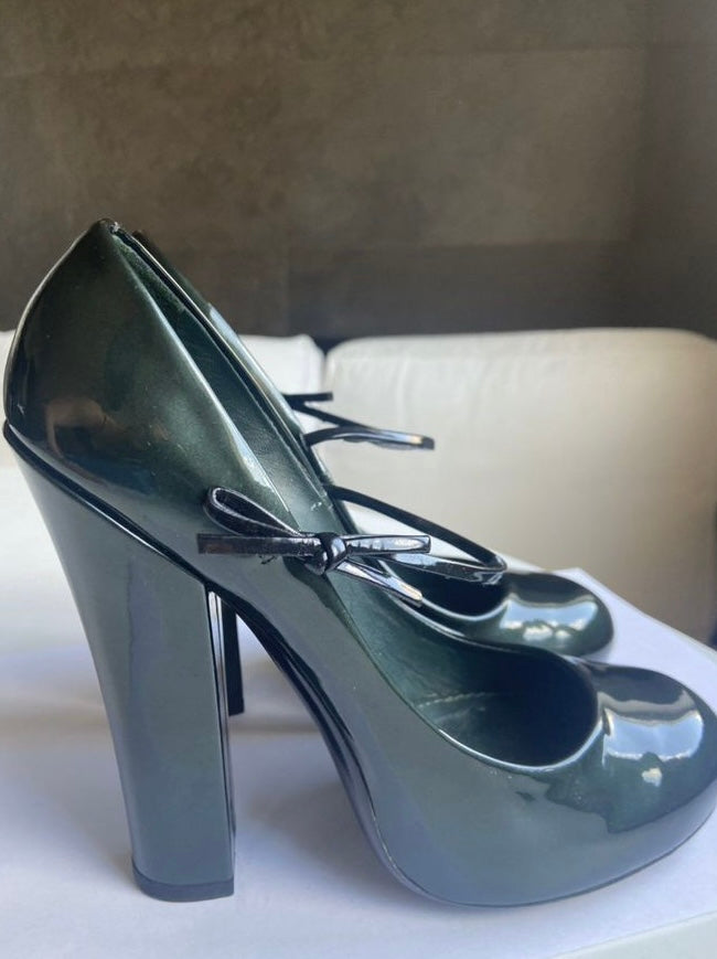 Louis Vuitton Mary Fetish Pump Dark Green - 37
