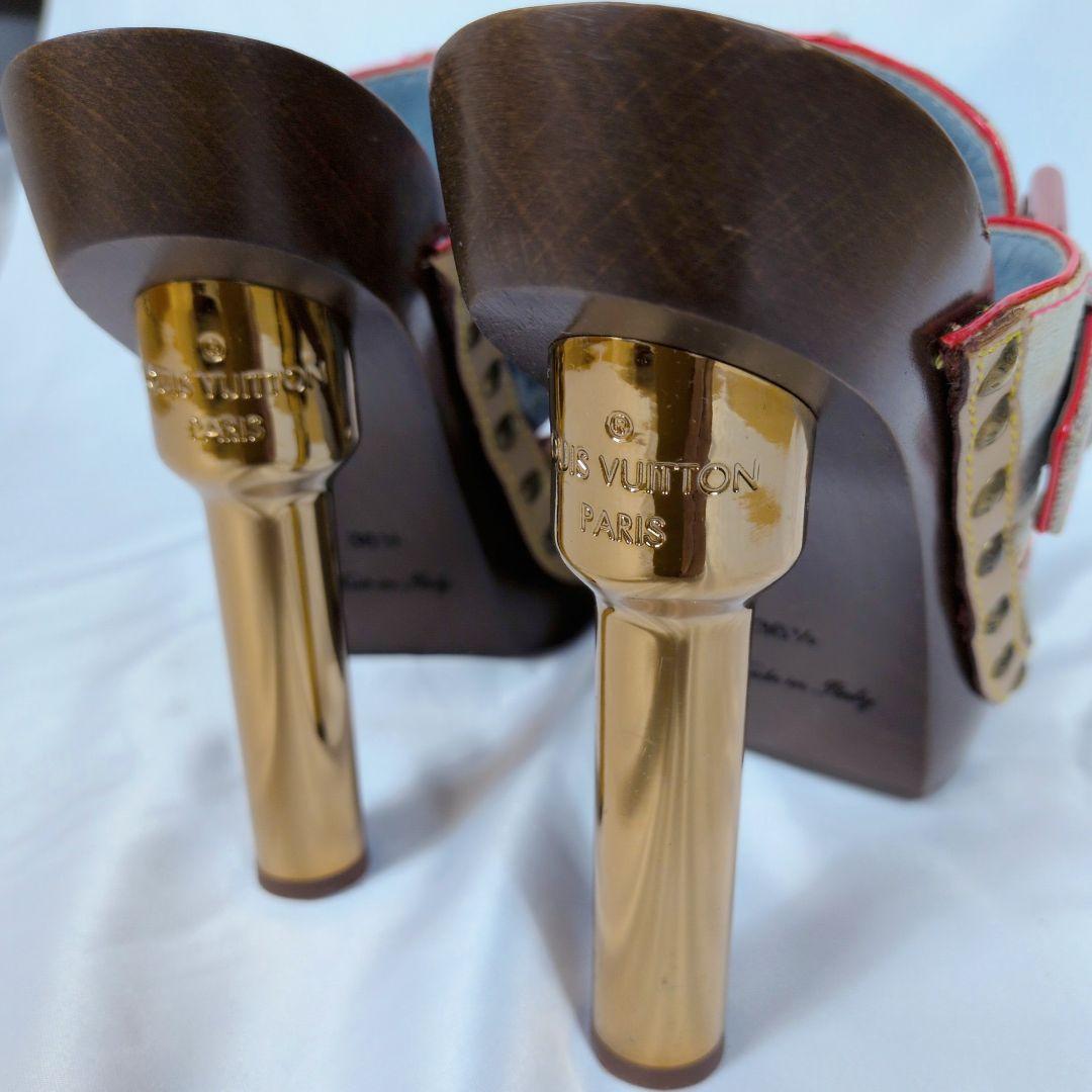 Louis Vuitton Denim Clog Heel - 36.5/37