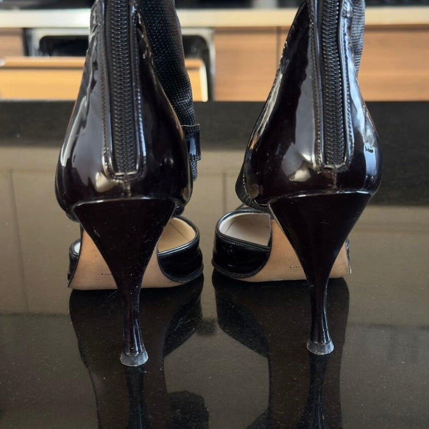 Dior Cut Out Ankle Boots - 39