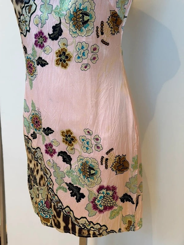 Roberto Cavalli SS 2003 Cheongsam Silk Dress - S
