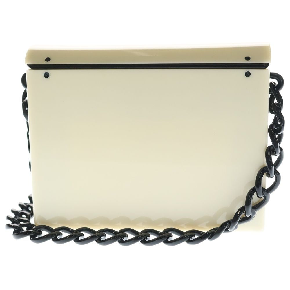 Chanel Plexiglass Single Chain Shoulder Bag Plastic Bi-Color Shoulder Bag