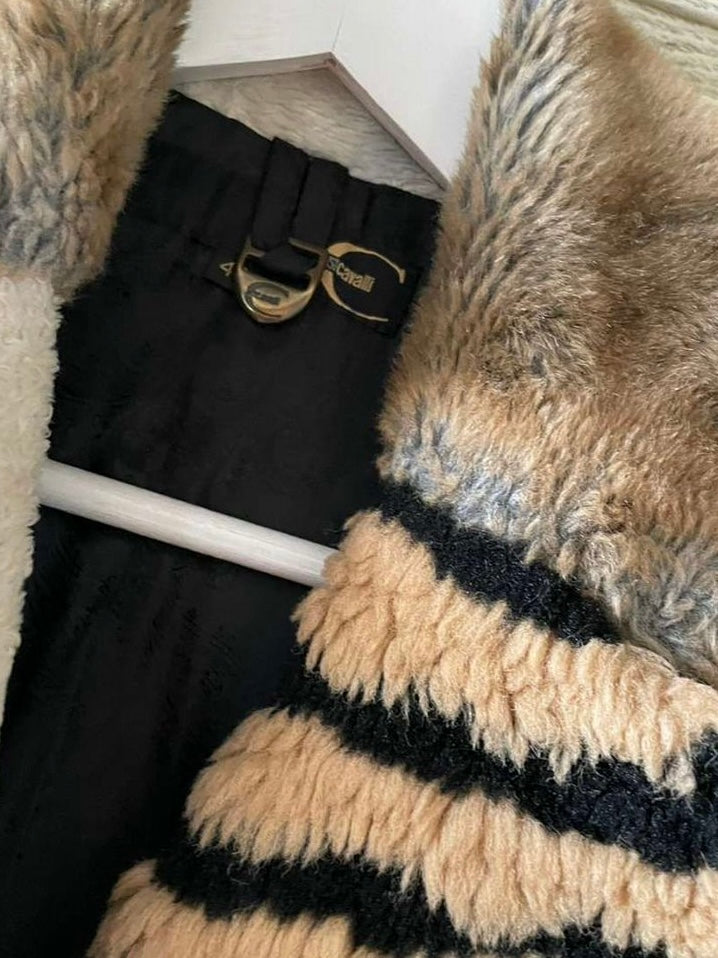 Cavalli Faux Fur Jacket - S/M