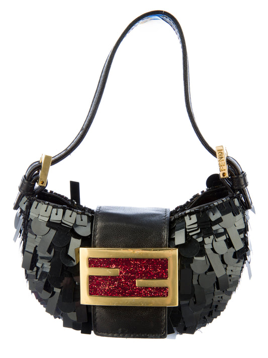 Fendi Mini Croissant Sequin Bag