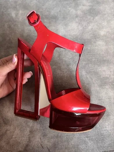 Casadei Perspex Wedge Heel - 39