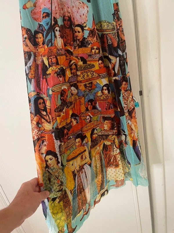 Jean Paul Gaultier S/S 1999 Soleil Mesh Maxi Dress - S