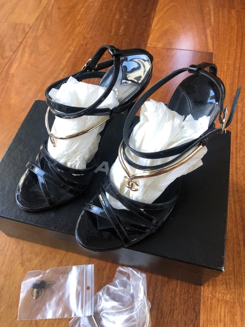 Chanel Logo Charm Heels - 36