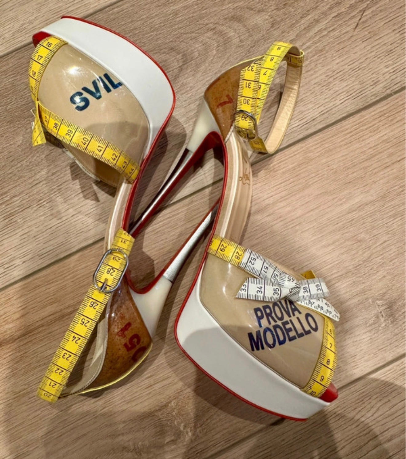 Christian Louboutin Measuring Tape Heels Limited Edition Collectors Item Brand New - 37.5
