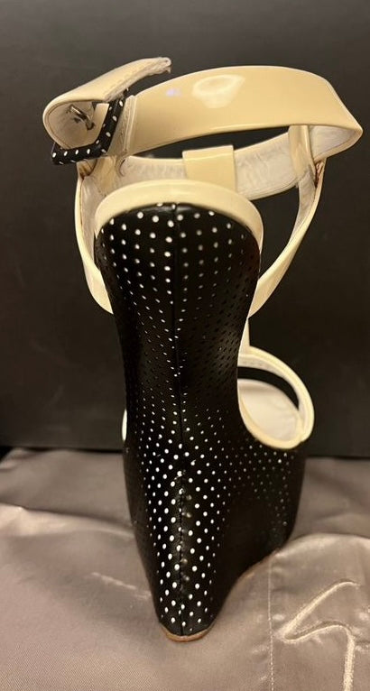 Giuseppe Zanotti Polka Dot T-strap Wedge Heel - 37.5