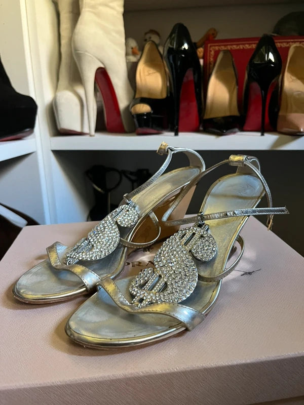 Giuseppe Zanotti Dollar Sign Wedge Heel - 37