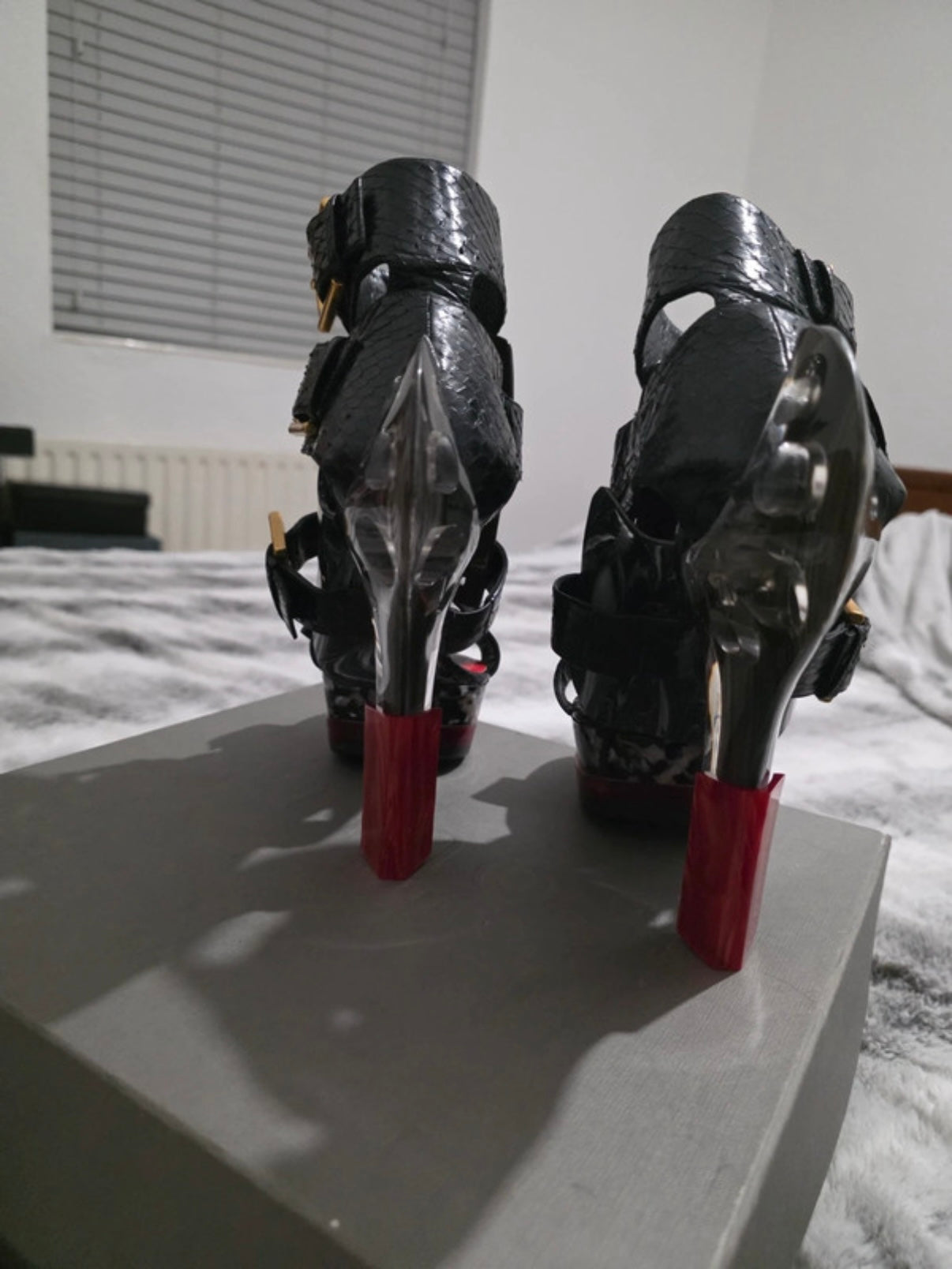 Alexander McQueen Python Runway Heels - 37/37.5