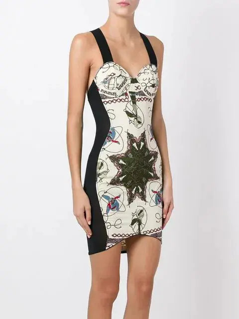 Jean Paul Gaultier Iconic Printed Bustier Dress - XS/S