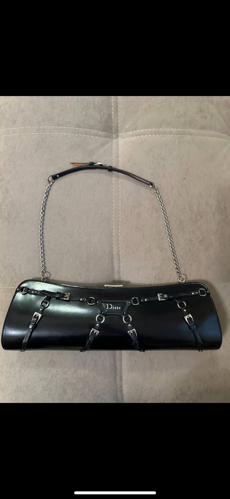 Dior Bondage Clutch and Chain Bag