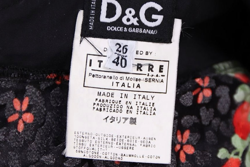 Dolce & Gabbana Silk Poppy Dress - S