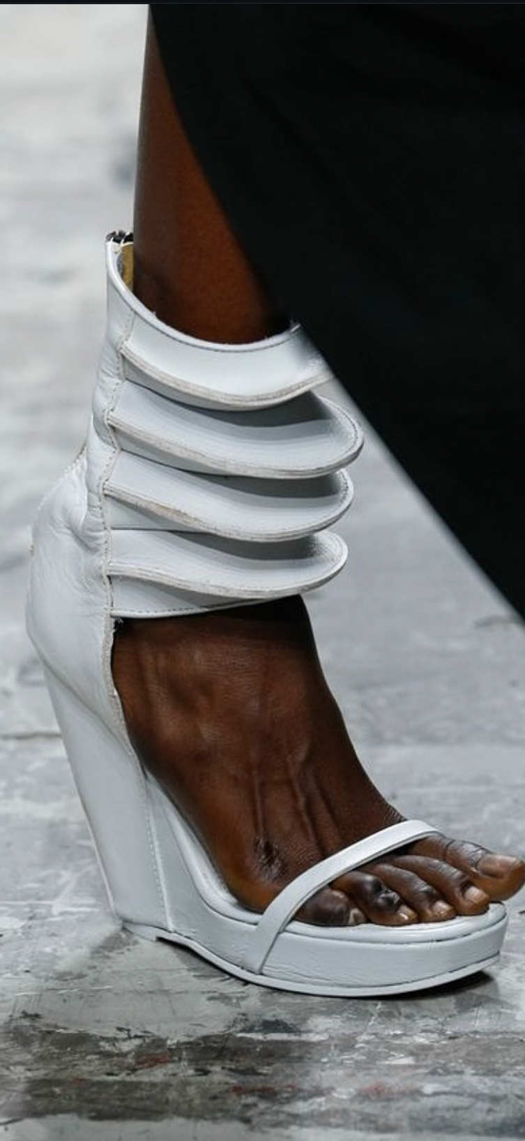 Rick Owens S/S 2012 Wedge Heels in Bronze - 37
