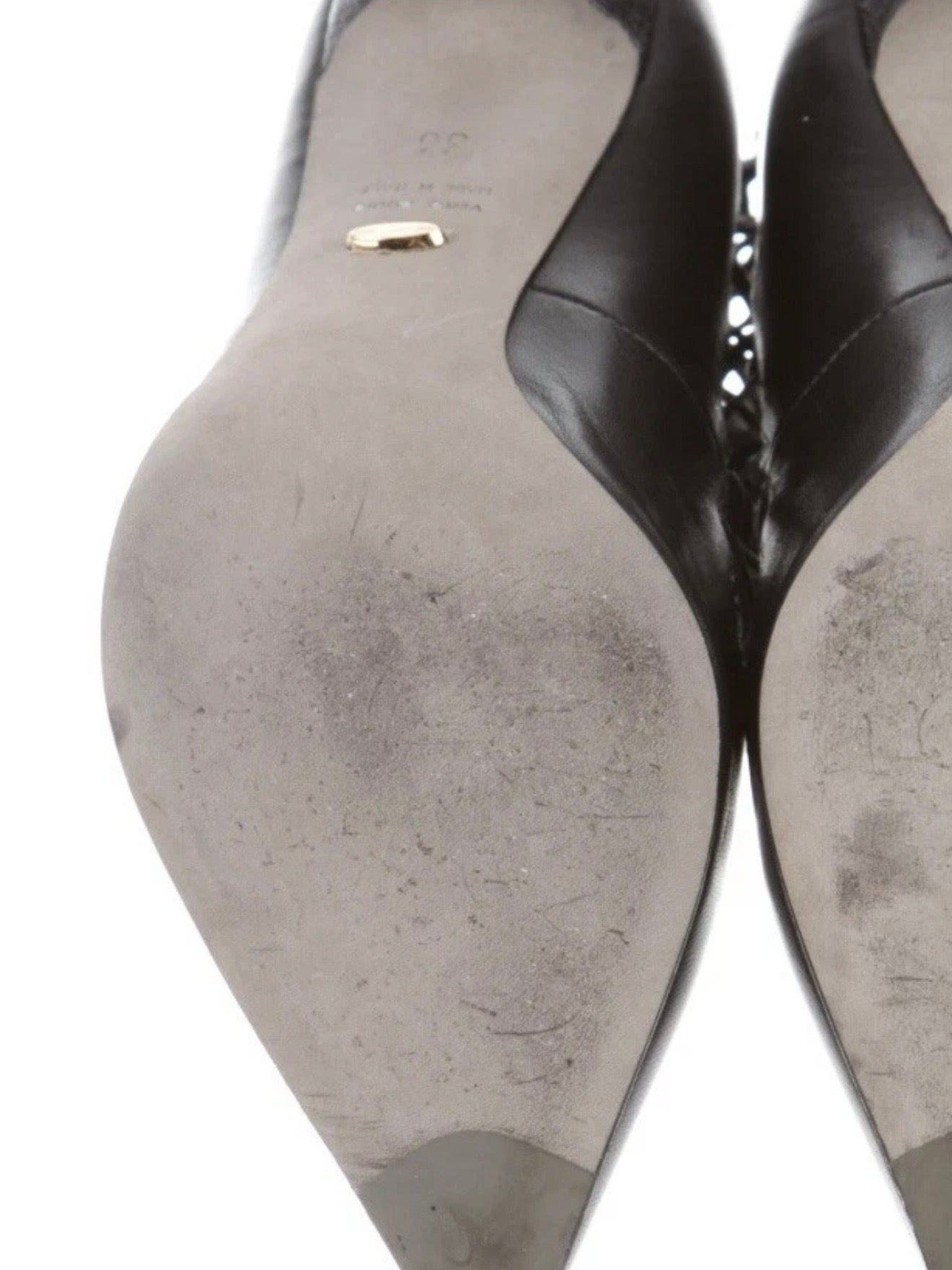 Sergio Rossi Crocodile Lace Heels - 36