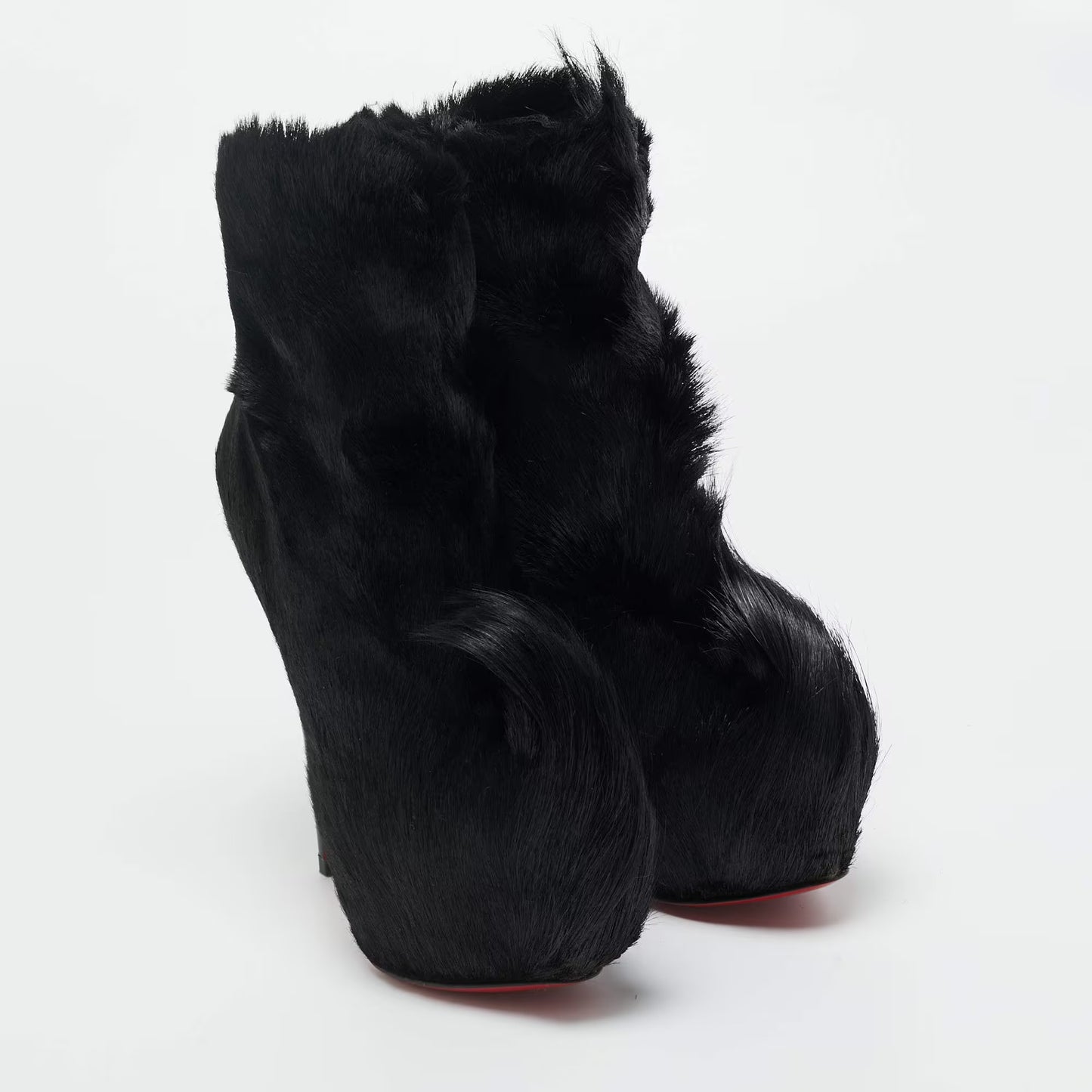 Christian Louboutin Pony Hair Ankle Boot Brand New - 35.5