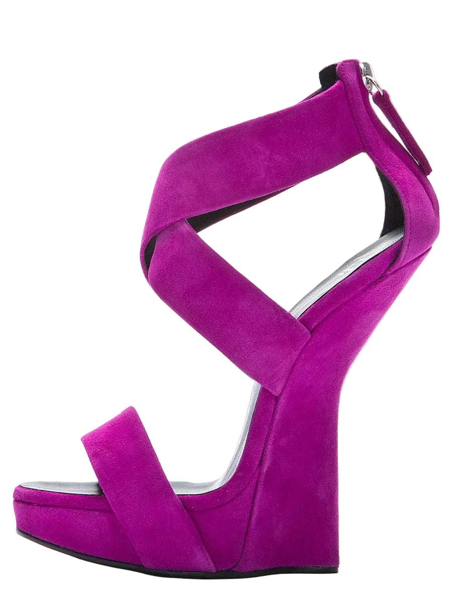 Giuseppe Zanotti Suede Wedge Heels - 37/37.5